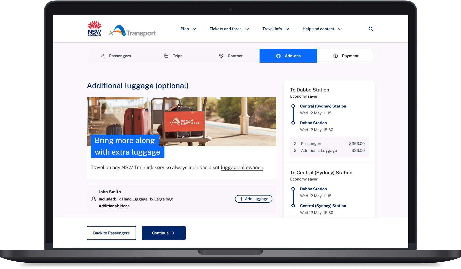 Detailed wireframes covering the full booking journey across screens.